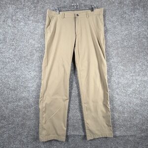 32 Degrees Cool Stretch Performance 36x30 Chino Khaki Flat Front Golf Mens Dress